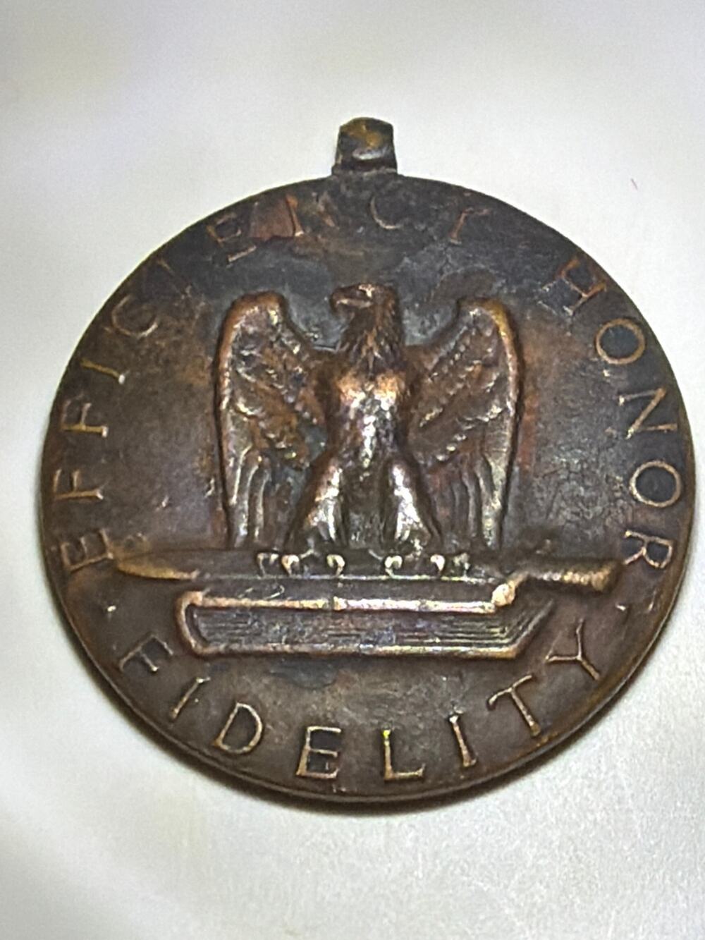 Vintage Honor Fidelity Medal For Good Conduct Eagle Star Award Badge Token